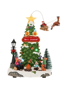 Новогодний сувенир" Рождественское дерево" без адаптера, 19x17,6x28,5 см Timstor