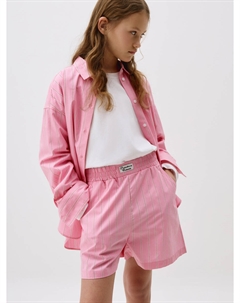 Хлопковые шорты в полоску для девочек Sela