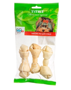 Лакомство для собак Кость узловая №2 3шт 0,04 кг Titbit