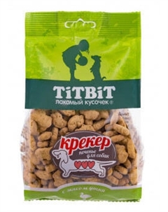 Лакомство для собак Крекер с мясом утки 0,25 кг Titbit