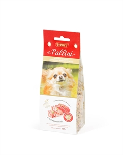 Лакомство для собак Печенье Pallini с телятиной 0,125 кг Titbit