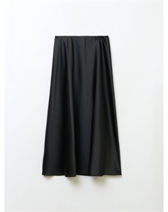 Атласная юбка миди на резинке Zolla