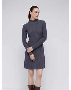 Трикотажное платье мини с горлом Zolla