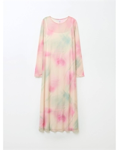 Платье миди из сетки с принтом Zolla