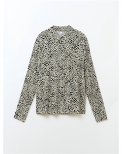 Рубашка прямого силуэта из вискозы с принтом Zolla