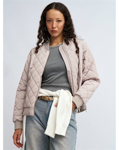 Утеплённая стёганая куртка-бомбер на синтепоне Zolla