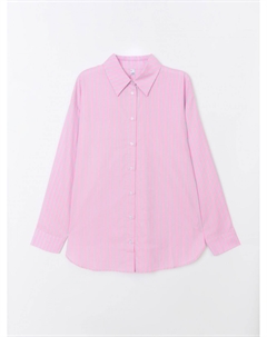 Офисная рубашка из хлопка в полоску Zolla