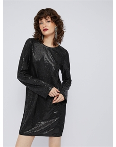 Платье мини с пайетками и акцентным вырезом на спине Zolla