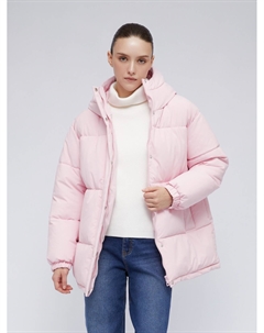 Тёплая дутая куртка с капюшоном и кулиской Zolla