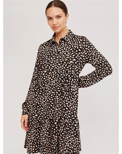 Ярусное платье-рубашка с принтом Zolla