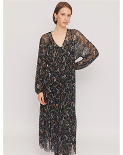 Платье А-силуэта из сетчатой ткани с вырезом Zolla