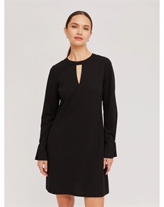 Платье мини с вырезом без принта Zolla