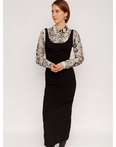 Платье-футляр без рукавов с имитацией корсета Zolla