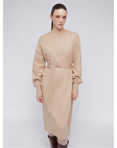 Трикотажное платье-джемпер с поясом на талии Zolla