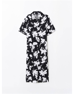 Платье-рубашка из вискозы с поясом Zolla