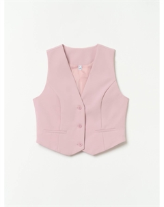 Классический короткий жилет на пуговицах Zolla