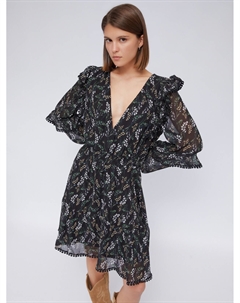 Шифоновое платье с воланами и цветочным принтом Zolla