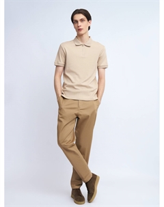 Футболка поло из хлопка на молнии Zolla