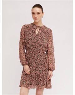 Шифоновое платье на резинке с цветочным принтом Zolla