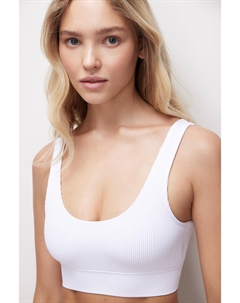 Топ на широких бретелях в рубчик Belle you