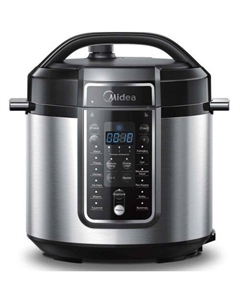 Мультиварка MPC-6037, 860Вт, нержавеющая сталь/черный Midea