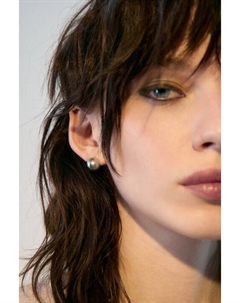 Серьги серебристые в виде сферы Befree