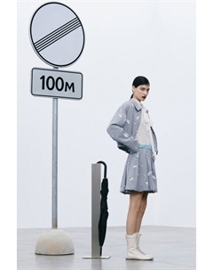 Юбка-баллон мини костюмная с цветочным принтом Befree