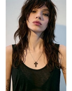 Цепочка на шею с крестом и стразами Befree