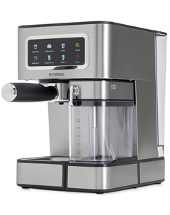 Кофеварка рожковая Hyundai HEM-5306, 1350 Вт, серебристый/черный