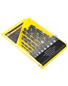 Набор сверл по дереву DH08-1 8 ед (3-10 мм) черно-желтый Деко