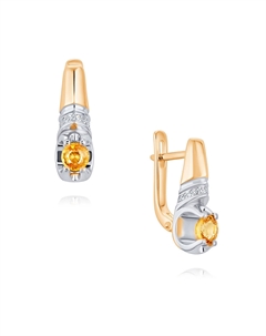 Серьги из золота Адамас