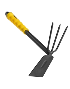 Тяпка с рыхлителем KGT 01H 4610092016443, 29х18 см, пластиковая рукоятка Kolner