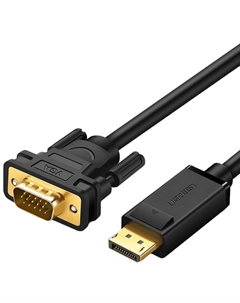Кабель для компьютера Ugreen 10247 DisplayPort-VGA 1.5 м, чёрный