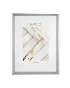Фоторамка МИРАМ 300х400мм серебро пластик Нет марки