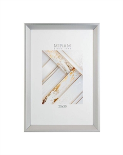 Фоторамка МИРАМ 200х300мм серебро пластик Нет марки