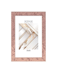 Фоторамка МИРАМ соты 200х300мм розовое золото пластик Нет марки