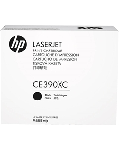 Картридж лазерный HP 90X/CE390XС, черный, 24000 страниц, оригинальный для HP LaserJet M4555 MFP, белая коробка Hp