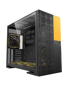 Корпус Model 5 Vent ARGB, EATX, Midi-Tower, 2xUSB 3.0, USB Type-C, черный/желтый, без БП (M5-VENT-YB-WF) Geometric future