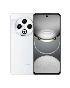 Смартфон Tecno Spark 30, 6.78" 2460x1080 IPS, MediaTek Helio G91, 8Gb RAM, 256Gb, 3G/4G, NFC, Wi-Fi, BT, 2xCam, 2-Sim, 5000 мА⋅ч, USB Type-C, Android 14, белый (TCN-KL6.8.256.WH)