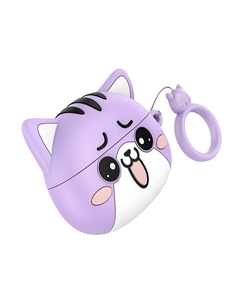 Наушники TWS EW48 APods Pro, белый/фиолетовый Hoco