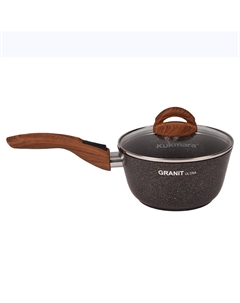 Ковш литой 1,5л съемная ручка стеклянная крышка Kukmara