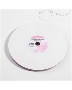 Лента бархатная, с серебряным люрексом, 10 мм, 18 ± 1 м, цвет розовый №02 Арт узор