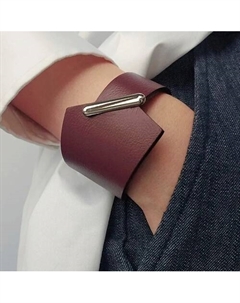 Кожаный красный браслет Xenia dukova