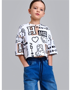 Фуфайка трикотажная для девочек (футболка) Playtoday tween