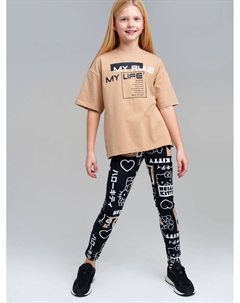 Брюки трикотажные для девочек (легинсы) Playtoday tween