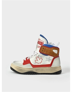 Кеды высокие с лого Dsquared2