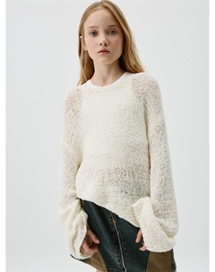 Джемпер оверсайз из смесовой шерсти для девочек Sela