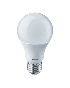 Лампа светодиодная NLL-A60-10-230-4K-E27-DIMM диммируемая, 10Вт, 220–240В, 4000К, 850лм, E27, 60х108мм, груша (14123) Navigator