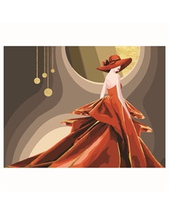 Картина по номерам на холсте "Высокая мода" 30*40 см, с поталью, акриловыми красками и кист Три совы