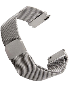 Ремешок металлический магнитный Red Line для cмарт часов Xiaomi Amazfit BIP/GTS 20 mm, серебристый Red line